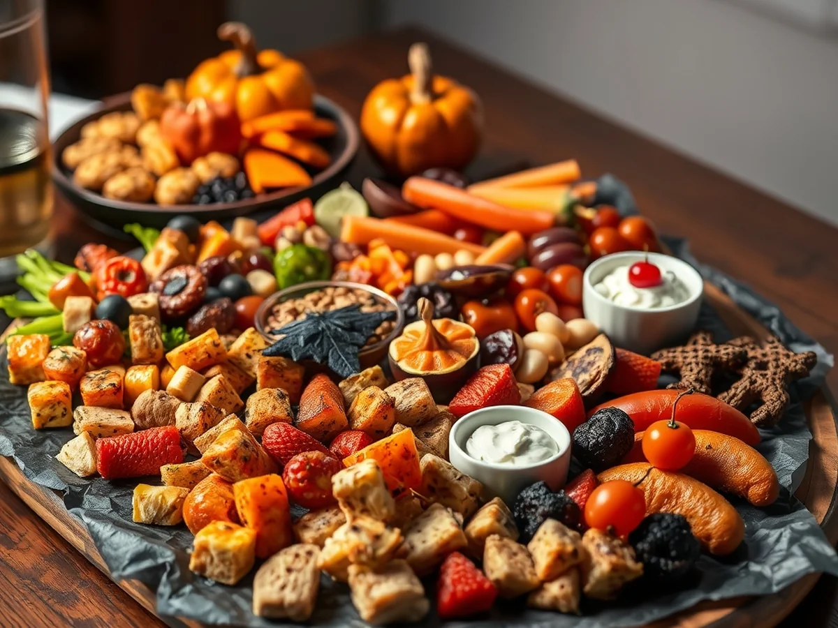 Spooky Appetizer Platters - Halloween Finger Foods