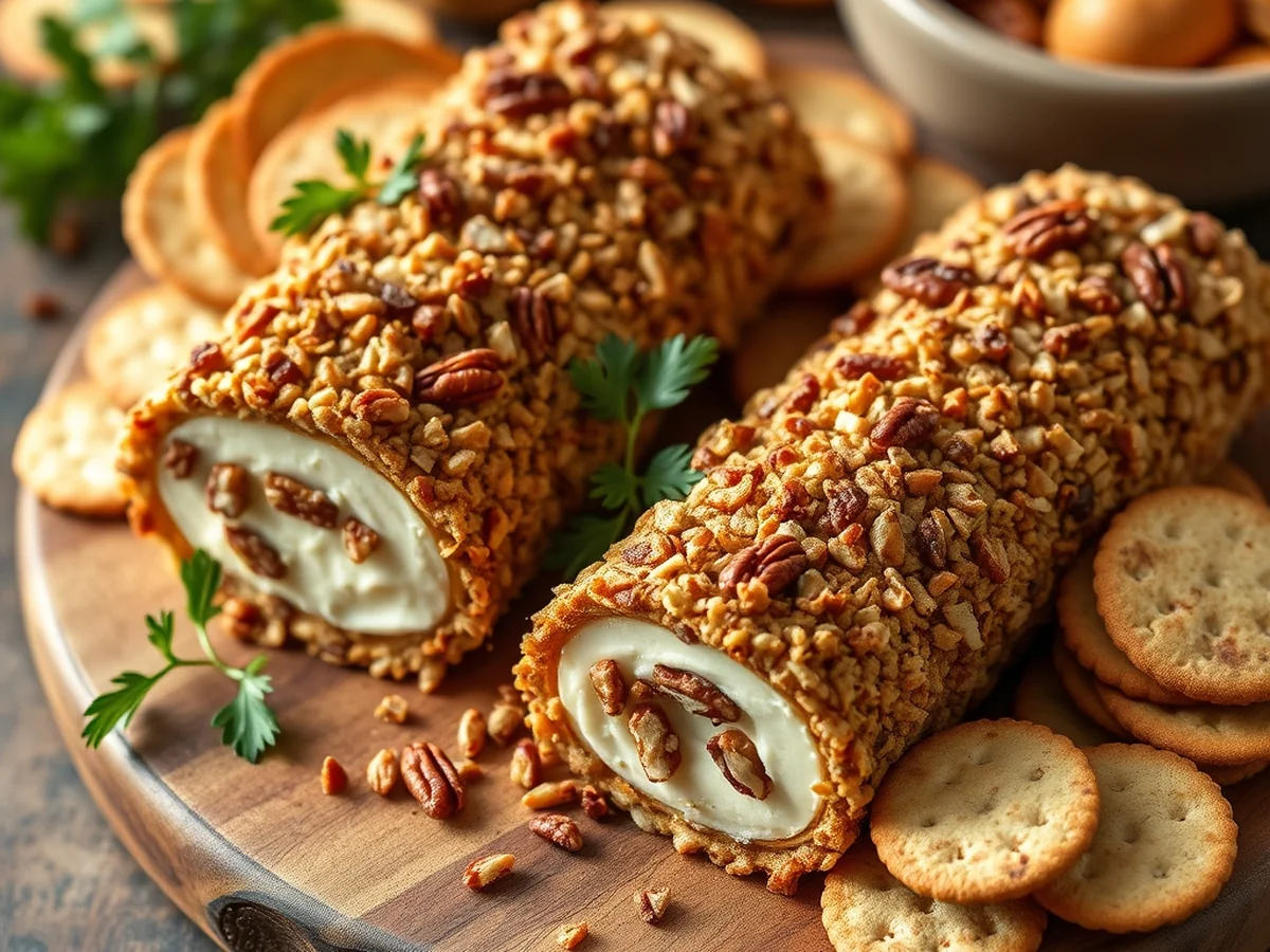 Classic Cheese Logs - Thanksgiving Appetizers
