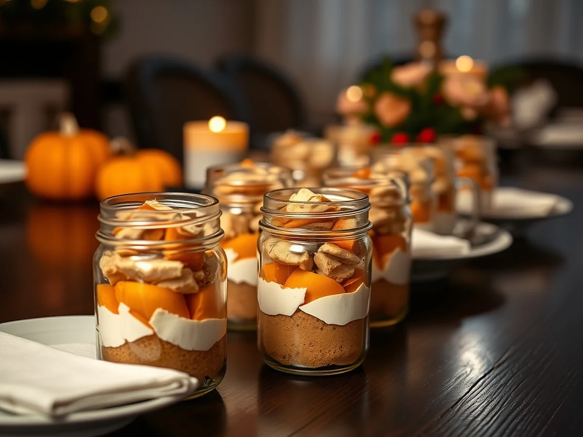 Elegant Individual Servings - Thanksgiving Dessert