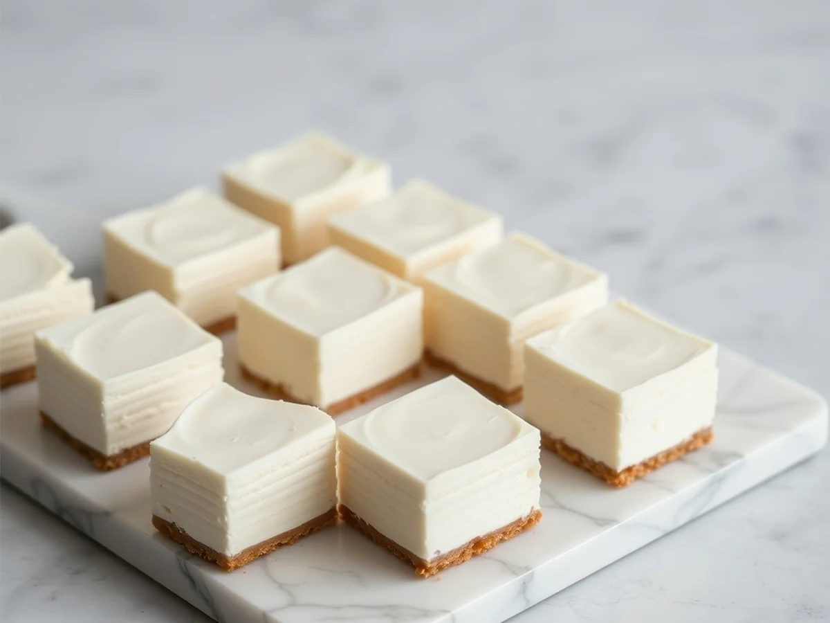 Creamy Cheesecake Squares - Thanksgiving Desserts