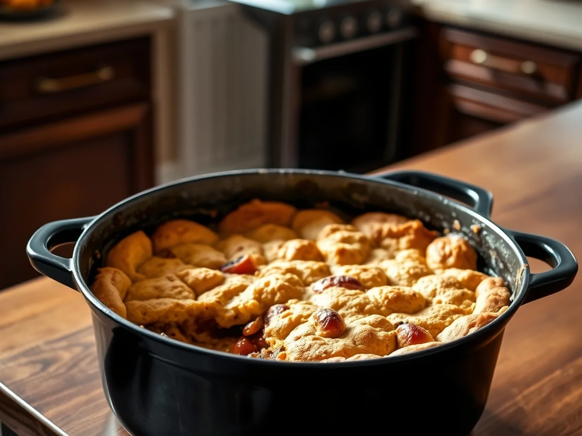 Dutch Oven Cobbler - Thanksgiving Desserts
