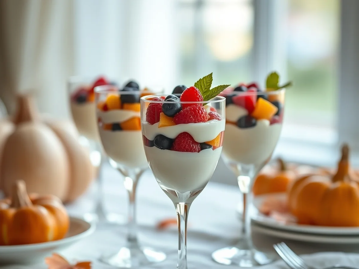 Elegant No Bake Parfaits - Thanksgiving Desserts