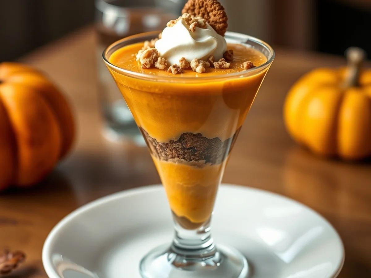 Ginger Pumpkin Parfait - Thanksgiving Desserts