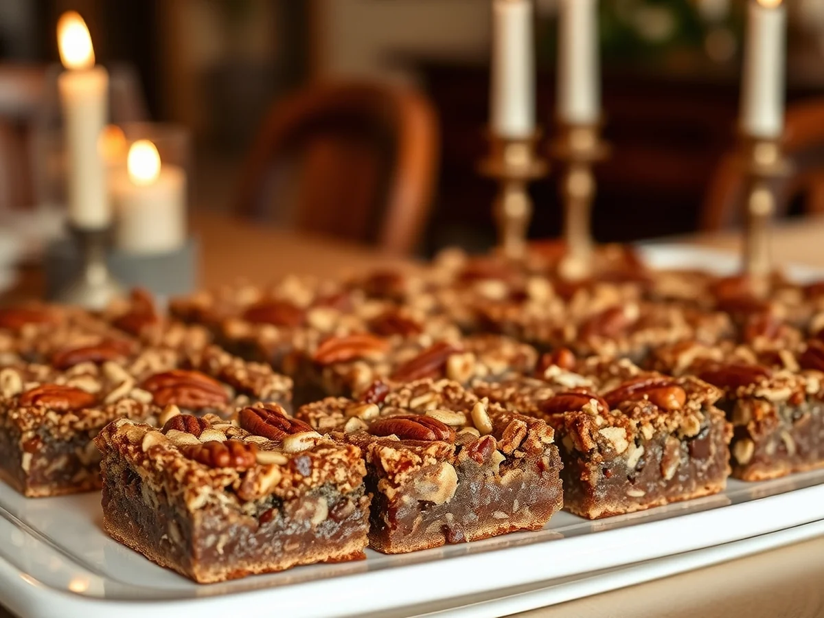 Rich Pecan Bars - Thanksgiving Desserts