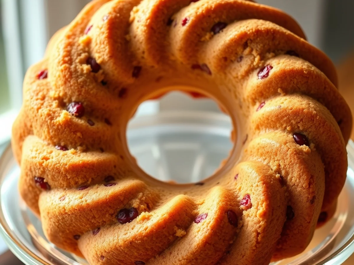 Spiced Cranberry Cake - Thanksgiving Desserts