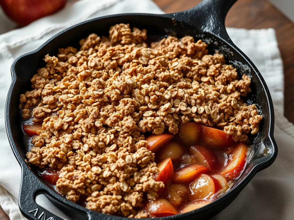 Warm Apple Crisp - Thanksgiving Desserts