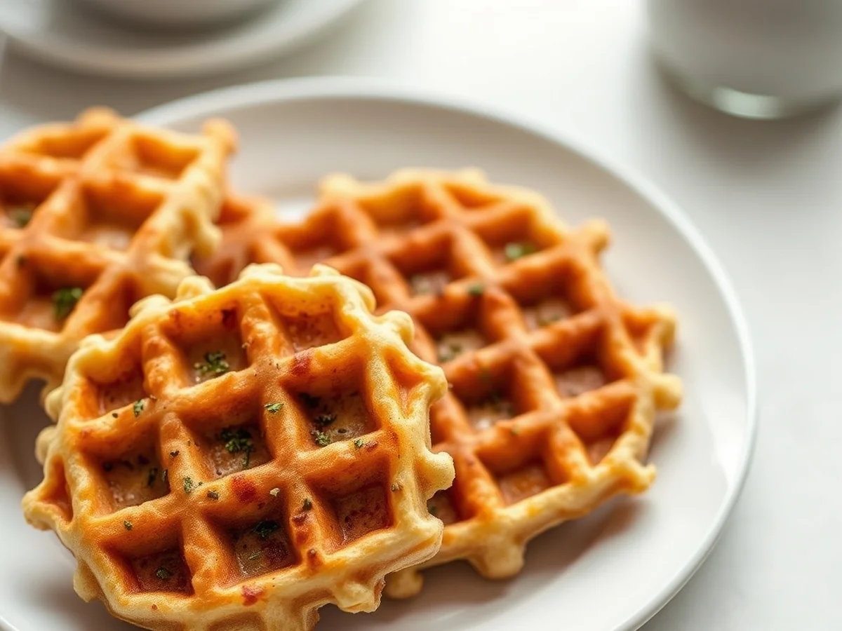 Crispy Stuffing Waffles - Thanksgiving Leftover Recipes