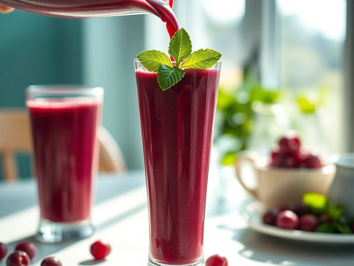 Leftover Cranberry Smoothies - Thanksgiving Leftover Recipes