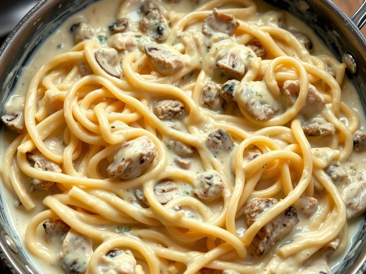 Creamy Turkey Tetrazzini - Thanksgiving Leftover Turkey Recipes