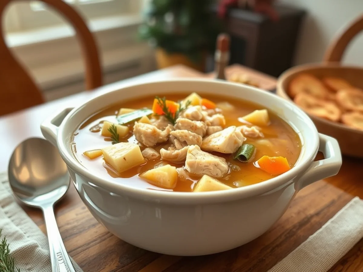 Simple Turkey Soup - Thanksgiving Leftover Turkey Recipes